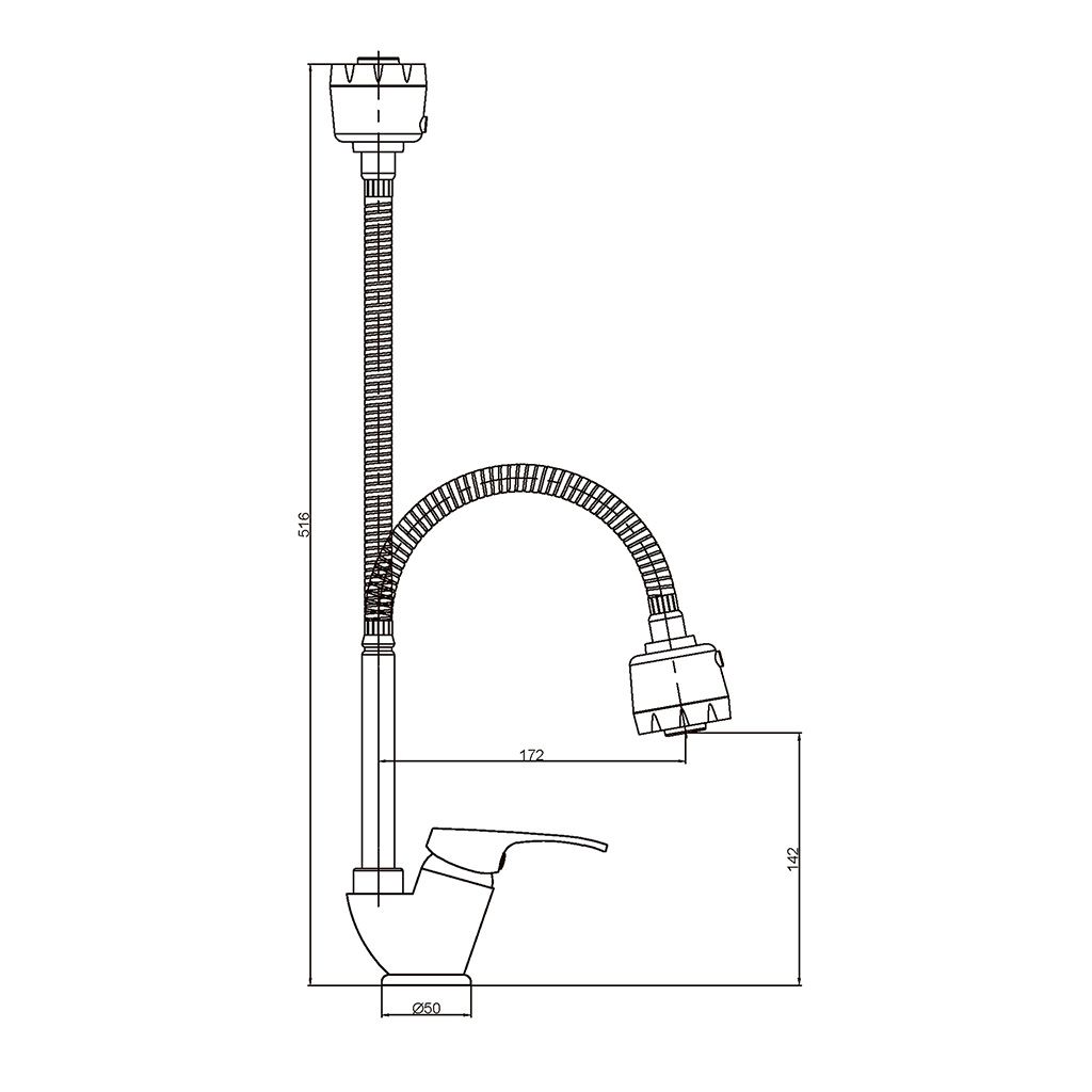 Смеситель для кухни Базис (Base) 3205258C-B015