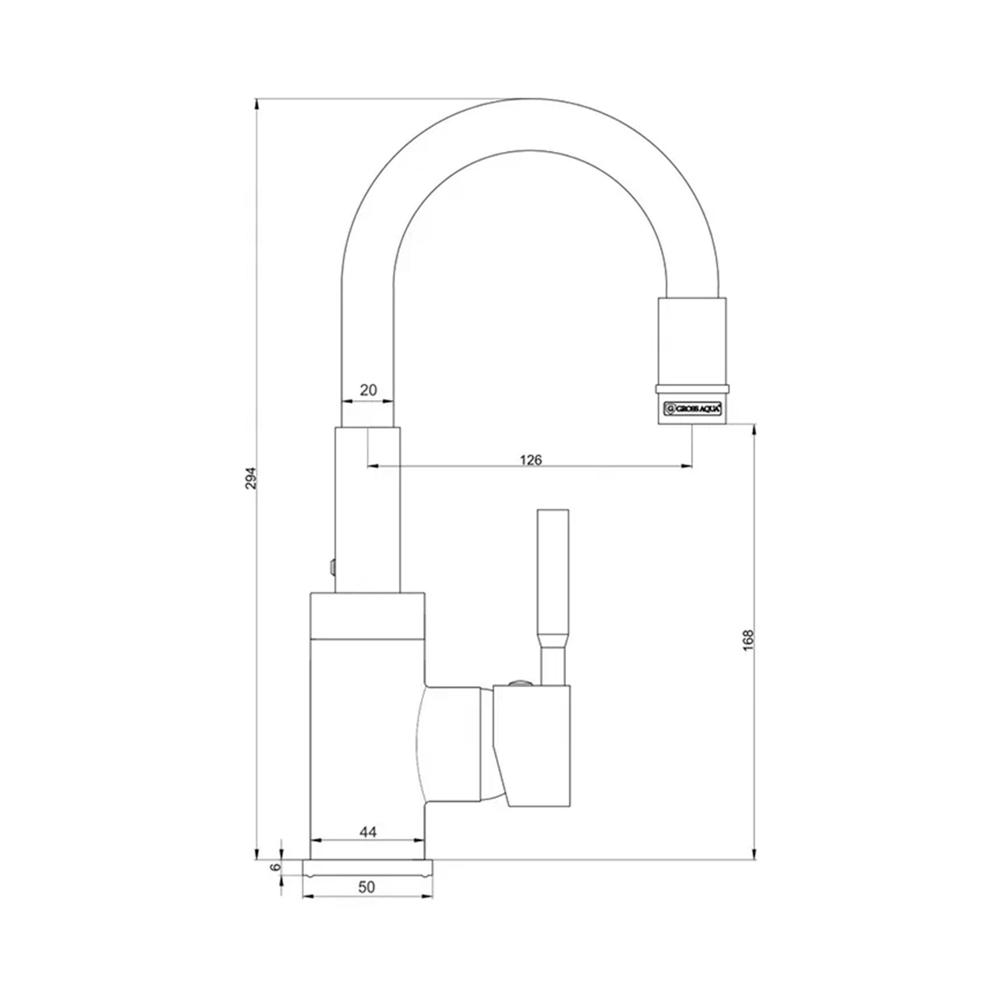 Смеситель для кухни Волна (ColorFlex) 3241508MW
