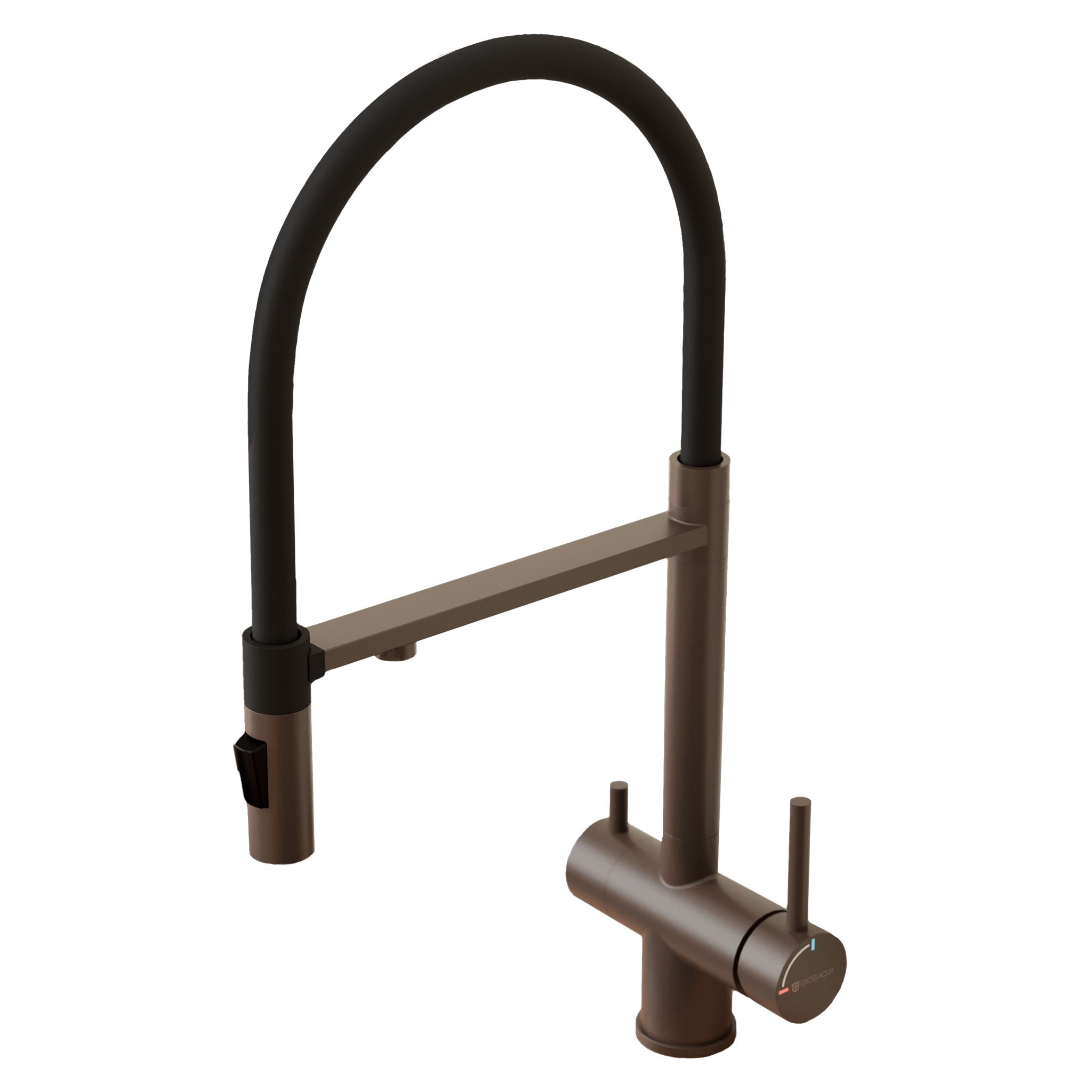 Смеситель для кухни с подключением к фильтру воды Сталь (Neosteel) 3188611SSGMB