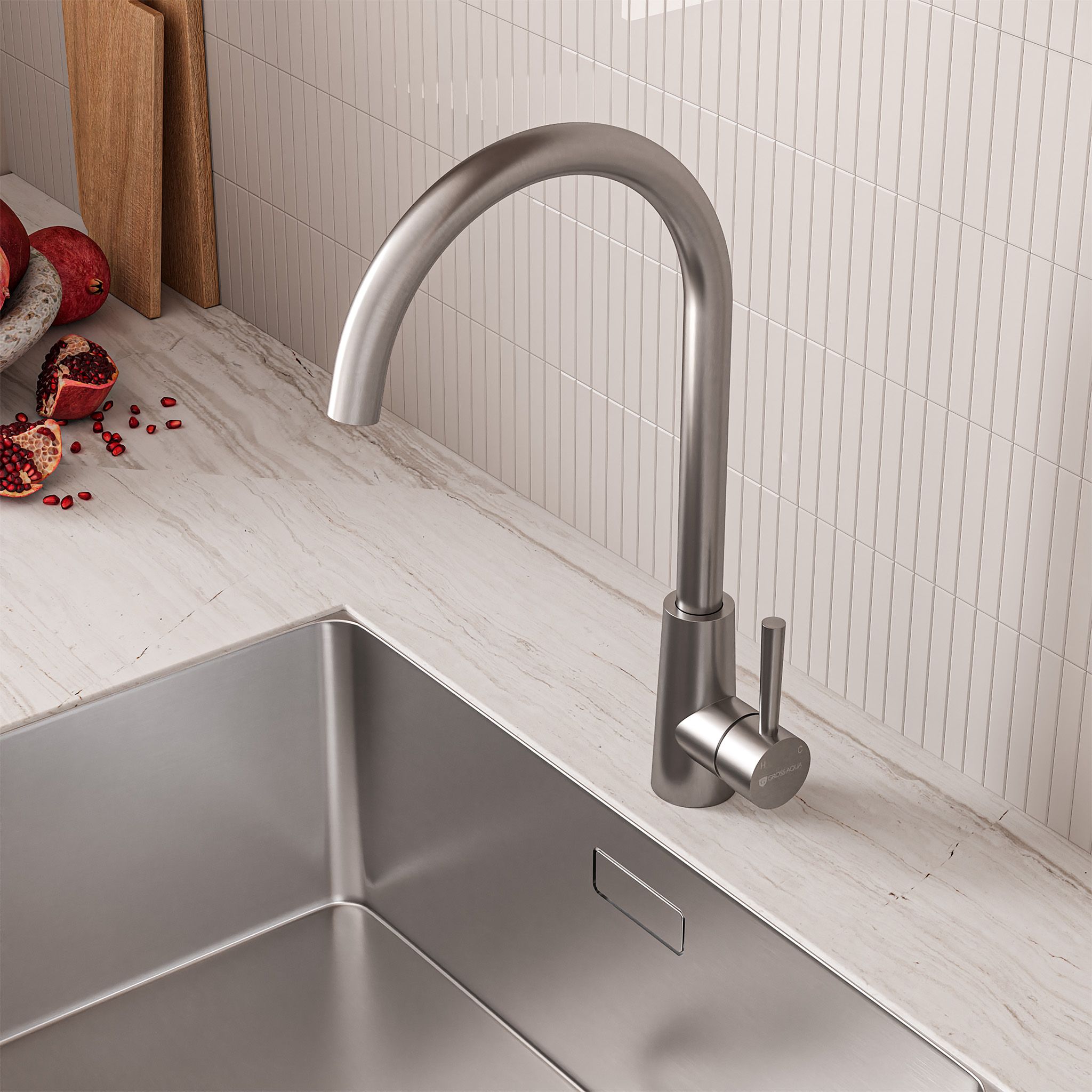 Смеситель для кухни Сталь (Neosteel) 3211611SS