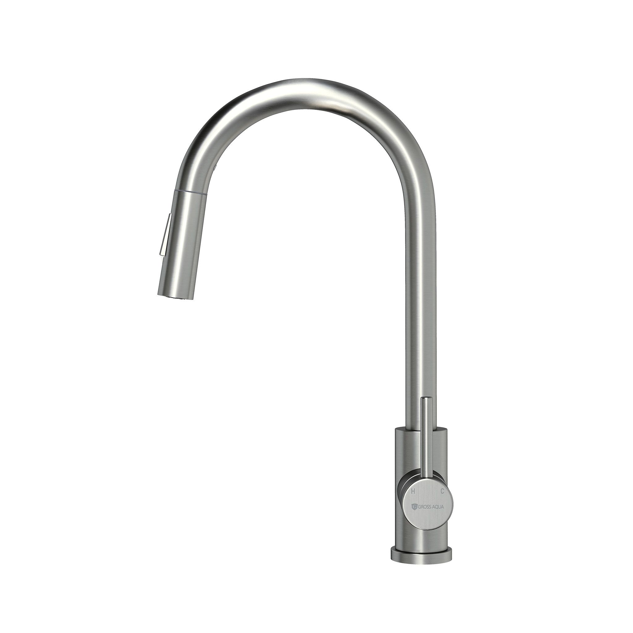 Смеситель для кухни с выдвижным изливом Сталь (Neosteel) 3140609SS