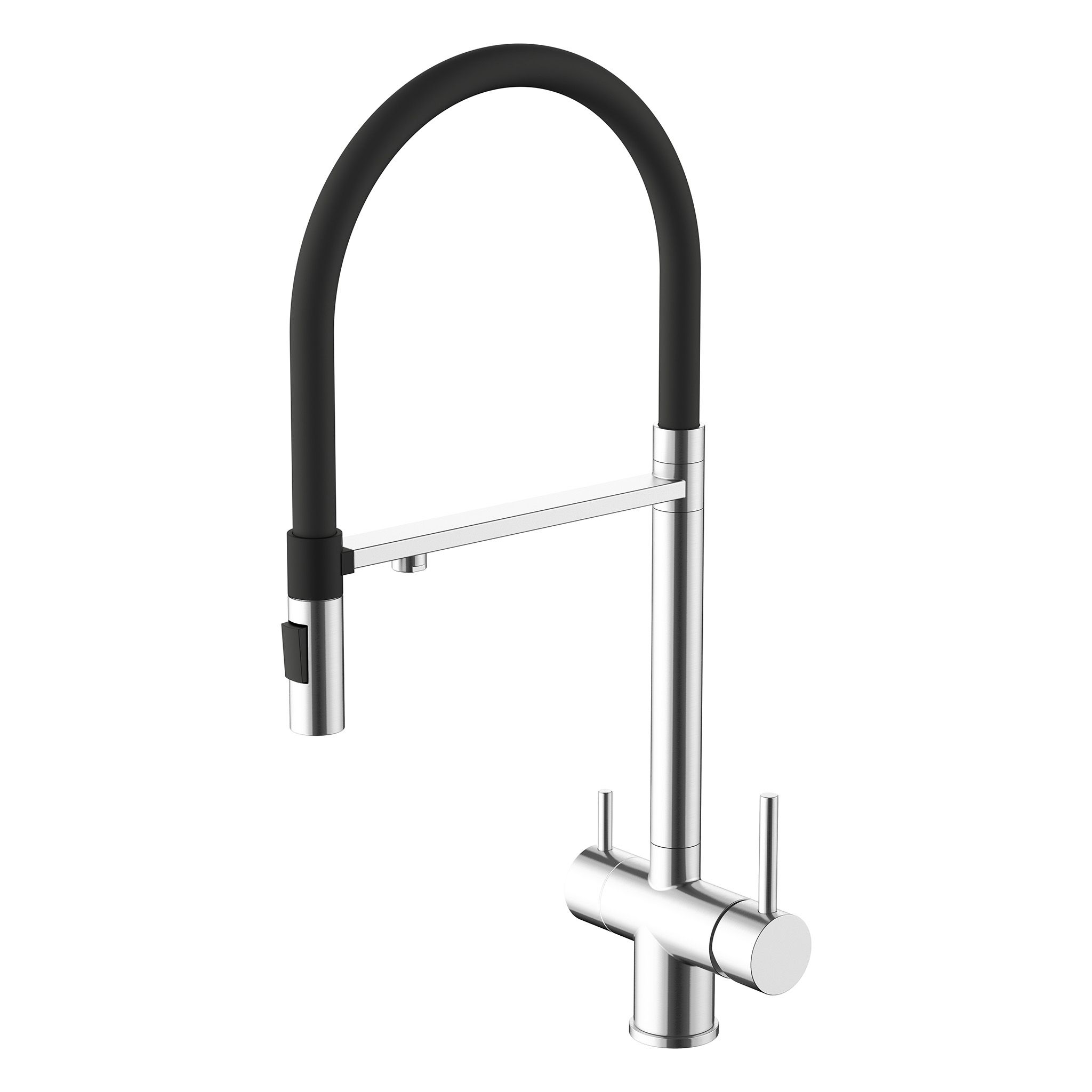 Смеситель для кухни с подключением к фильтру воды Сталь (Neosteel) GA3188611CB
