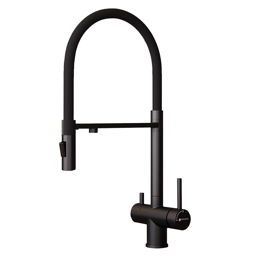 Смеситель для кухни с подключением к фильтру воды Сталь (Neosteel) 3188611SSMBB