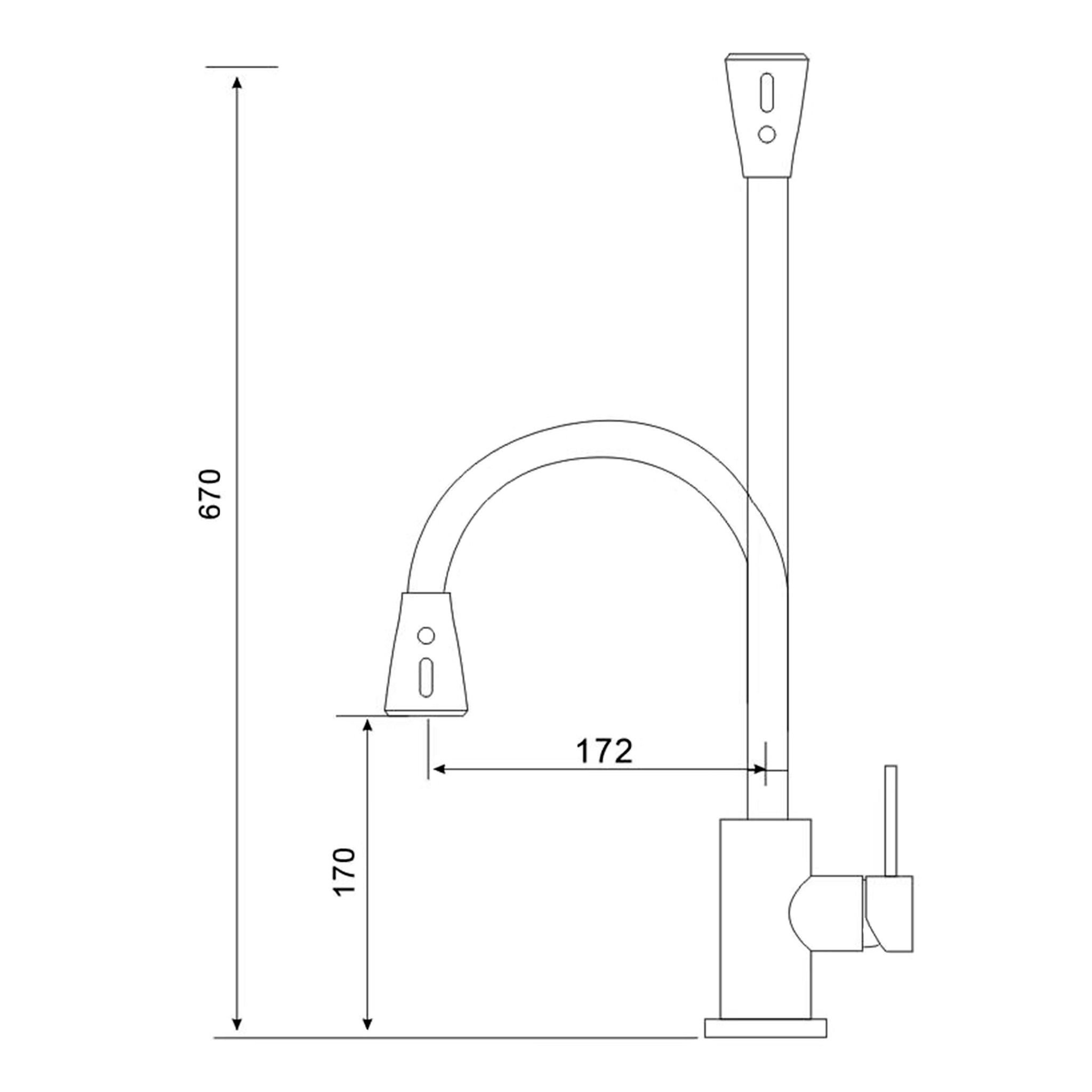 Смеситель для кухни Сталь (Neosteel) 3241609SSB