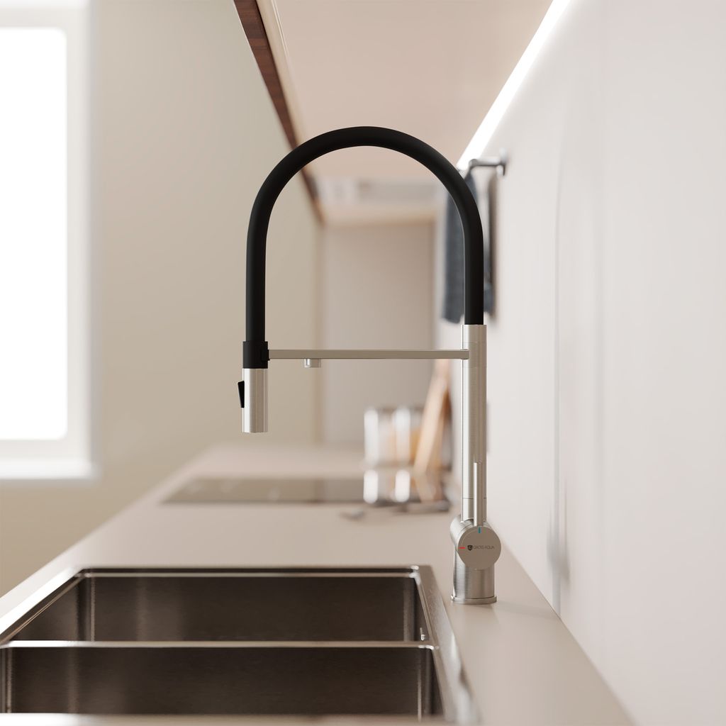 Смеситель д/к.с под. к фильт.с гиб.изл. GA3188611CB Neosteel